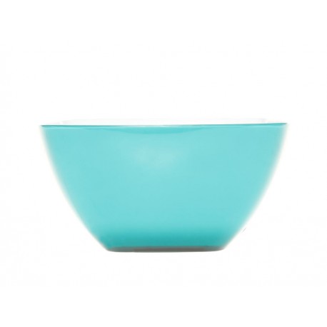 Haus Bowl Cuadrado Doble Fondo 1 Turquesa H 27 FL064 07 - Envío Gratuito