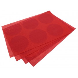Haus Set de Manteles Individuales Rojo Canica - Envío Gratuito