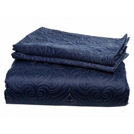 Lefko Set de Colcha King Size Quilt Napoles Azul Mario - Envío Gratuito