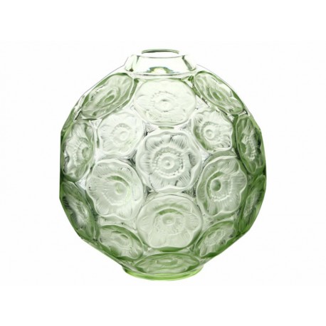 Lalique Florero Anémonas Brote Verde - Envío Gratuito