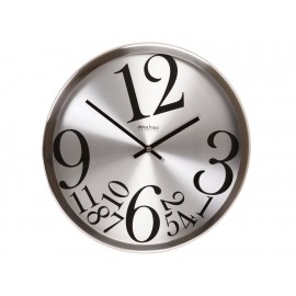 Decoregalo Reloj de Pared Contemporáneo Cromado 2717 BRUSHED - Envío Gratuito
