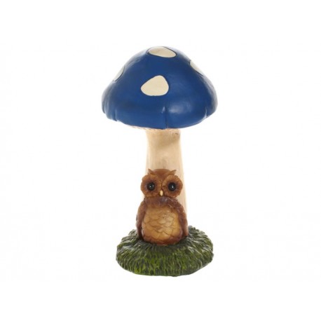 L-World Figura Decorativa Mushroom Búho Multicolor - Envío Gratuito