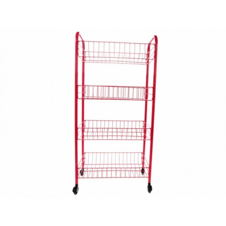 Carrito multiusos Metaltex rojo - Envío Gratuito