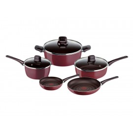 T-Fal Bateria Pleasure Rio Rojo 8 Piezas - Envío Gratuito