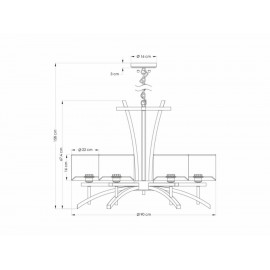 Web Caelum Candil Contemporáneo Beige - Envío Gratuito