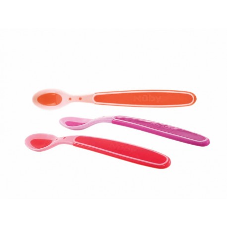 Nuby Set 3 Piezas Cucharas - Envío Gratuito