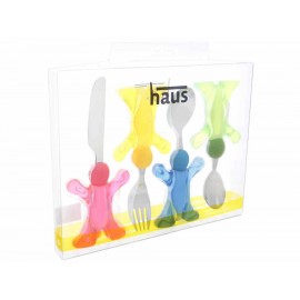 Haus Juego de Cubiertos Multicolor Family - Envío Gratuito