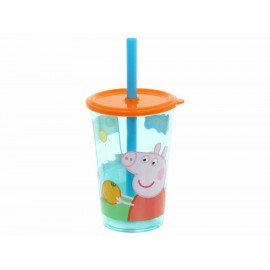 Peppa Pig Vaso con Popote - Envío Gratuito