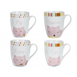 Haus Set de 4 Tazas Pigglett - Envío Gratuito