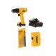 Kit de taladro atornillador Dewalt DCD700AC2 B3 amarillo - Envío Gratuito