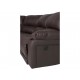 Sillón esquinero de piel Boal Carter chocolate - Envío Gratuito