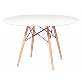 Mesa Copacabana Wood Trendy blanco - Envío Gratuito