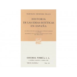 Historia de las Ideas Estéticas en España S 17 - Envío Gratuito