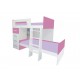 Litera Wilhem Muebles Teens rosa - Envío Gratuito