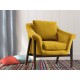 Sillón Concept House Caspia amarillo - Envío Gratuito