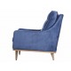 Sillón Boal Elko Contemporáneo azul - Envío Gratuito