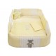 Kaqoo Vintage Juego de Cuna 95 X 140 Amarillo - Envío Gratuito