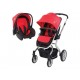 Carriola Evenflo Travel System 3844 roja - Envío Gratuito