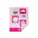 Baby Mink Cobertor Conformink Plus Cupcake Rosa - Envío Gratuito