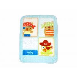 Baby Mink Cobertor Elite Chiko Bucaneros Azul - Envío Gratuito
