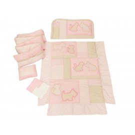 Cocolino Amigos Juego de Cuna Rosa - Envío Gratuito