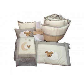 Juego de cuna Welsh Sleepy Lambs gris - Envío Gratuito