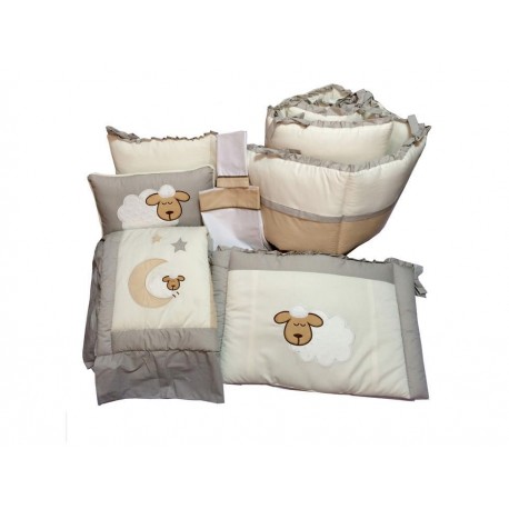 Juego de cuna Welsh Sleepy Lambs gris - Envío Gratuito