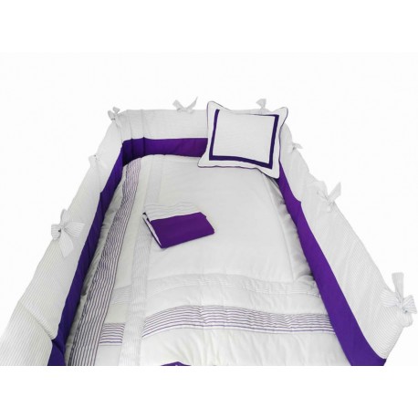Mon Caramel Crib Set Navy Juego de Cuna Lila - Envío Gratuito