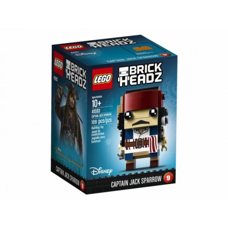 Figura armable BrickHeadz Disney Lego Capitán Jack Sparrow - Envío Gratuito