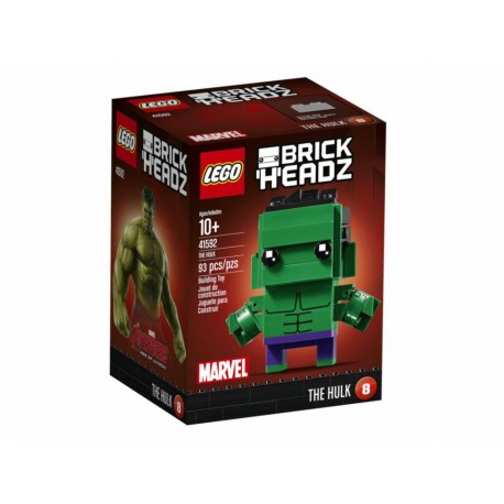 Figura armable BrickHeadz Marvel Lego The Hulk - Envío Gratuito