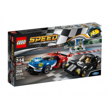 Ford GT de 2016 y DT40 de 1966 Lego Speed Champions - Envío Gratuito