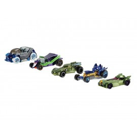 Paquete de 5 Autos Hot Wheels Batman & Villanos - Envío Gratuito