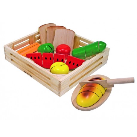 Melissa & Doug Alimentos de Madera Para Cortar - Envío Gratuito