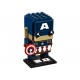 Figura armable BrickHeadz Marvel Lego Capitán América - Envío Gratuito