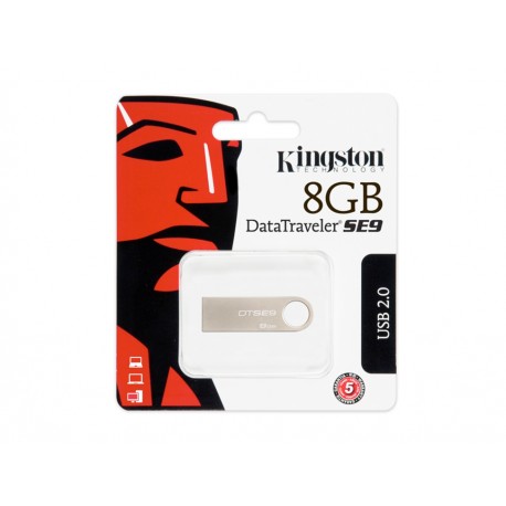 Kingston USB DTSE9 8 GB Plata - Envío Gratuito