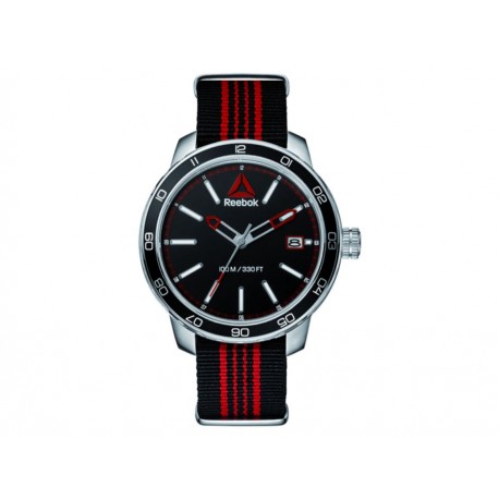 Reebok Forge 1.0 Nato RD-FOR-G3-S1NB-BR Reloj para Caballero Color Negro - Envío Gratuito