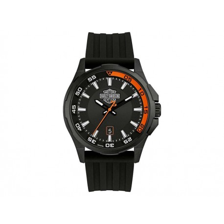 Harley Davidson Dash Board 78B140 Reloj para Caballero Color Negro - Envío Gratuito