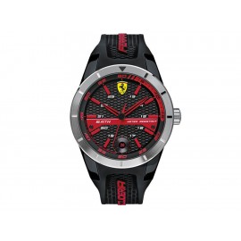 Scuderia Ferrari Red Rev T SF.830253 Reloj para Caballero Color Negro - Envío Gratuito