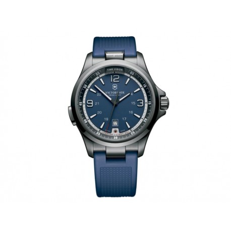 Victorinox Night Vision 241707 Reloj Fino para Caballero Color Azul - Envío Gratuito