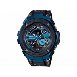 Casio G-Shock GST-200CP-2ACR Reloj para Caballero Color Negro/Azul - Envío Gratuito