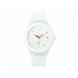 Reloj unisex Swatch Sistem White SUTW400 blanco - Envío Gratuito