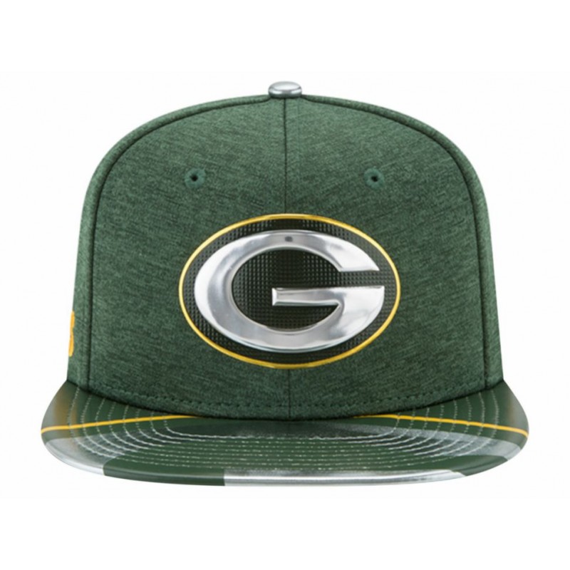 Caps New Era Green Bay Packers Team Arch 9FIFTY Snapback Cap Green/ Yellow