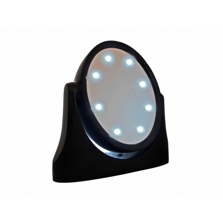 Espejo Negro Led Ovalado 10X Rucci - Envío Gratuito