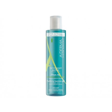 Gel limpiador purificante Aderma Phys AC 200 ml - Envío Gratuito