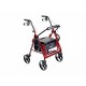 Drive Andadera 795BU Rollator con Bolsa Color Negro con Rojo - Envío Gratuito