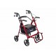 Drive Andadera 795BU Rollator con Bolsa Color Negro con Rojo - Envío Gratuito