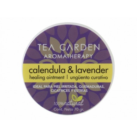 Ungüento curativo de caléndula y lavanda Tea Garden Aromatherapy 70 g - Envío Gratuito