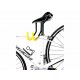Bike Parking Rack Doble Tipo Gancho Negro con Amarillo - Envío Gratuito