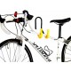 Bike Parking Rack Doble Tipo Gancho Negro con Amarillo - Envío Gratuito