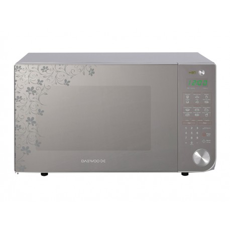 Daewoo KOR-1N3HMA Horno de Microondas 1.1 pies cúbicos Silver Espejo/Asti - Envío Gratuito